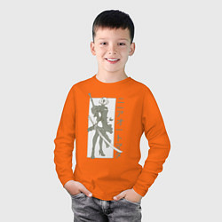Лонгслив хлопковый детский Nier replicant, цвет: оранжевый — фото 2