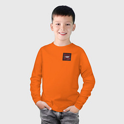 Лонгслив хлопковый детский Maneskin, цвет: оранжевый — фото 2