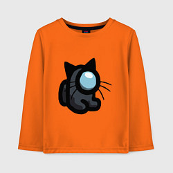 Лонгслив хлопковый детский Among Us, цвет: оранжевый
