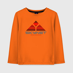 Лонгслив хлопковый детский Skynet, цвет: оранжевый