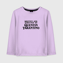 Лонгслив хлопковый детский Quentin Tarantino, цвет: лаванда