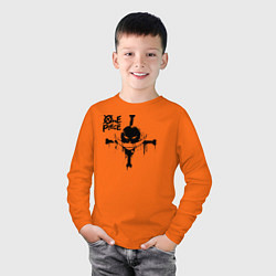 Лонгслив хлопковый детский Пираты Белоуса One Piece, цвет: оранжевый — фото 2
