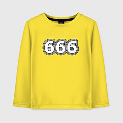 Лонгслив хлопковый детский 666, цвет: желтый