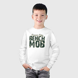 Лонгслив хлопковый детский Milwaukee Bench Mob, цвет: белый — фото 2
