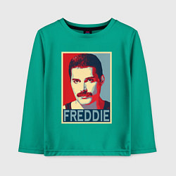 Лонгслив хлопковый детский Freddie, цвет: зеленый