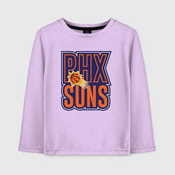 Лонгслив хлопковый детский PHX Suns, цвет: лаванда