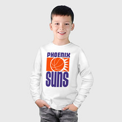 Лонгслив хлопковый детский Phoenix Suns, цвет: белый — фото 2