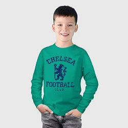Лонгслив хлопковый детский Chelsea FC: Lion, цвет: зеленый — фото 2