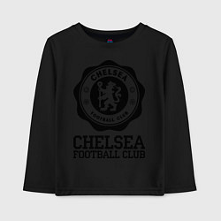 Лонгслив хлопковый детский Chelsea FC: Emblem, цвет: черный