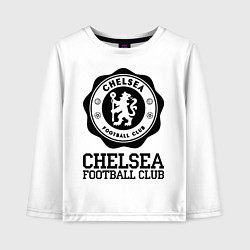 Лонгслив хлопковый детский Chelsea FC: Emblem, цвет: белый