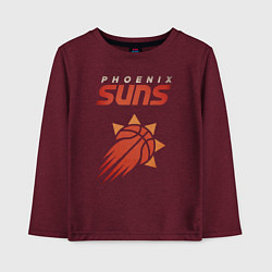 Лонгслив хлопковый детский Phoenix Suns, цвет: меланж-бордовый