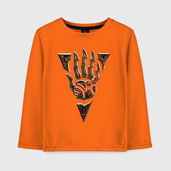 Лонгслив хлопковый детский Символ Морровинда, цвет: оранжевый