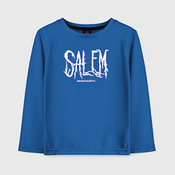 Лонгслив хлопковый детский Salem Massachusetts, цвет: синий