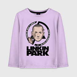 Лонгслив хлопковый детский LINKIN PARK, цвет: лаванда