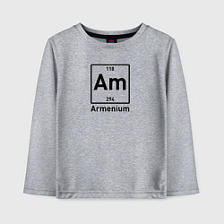 Лонгслив хлопковый детский Am -Armenium, цвет: меланж