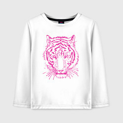 Лонгслив хлопковый детский Pink Tiger, цвет: белый