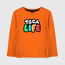 Детский лонгслив Toca Life logo