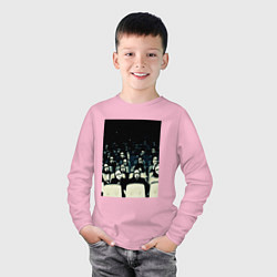 Лонгслив хлопковый детский Крик, цвет: светло-розовый — фото 2