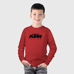Лонгслив хлопковый детский КТМ МОТОКРОСС KTM RACING, цвет: красный — фото 2
