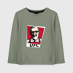 Лонгслив хлопковый детский McGregor ufc, цвет: авокадо