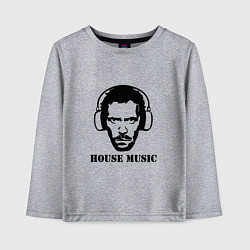 Лонгслив хлопковый детский Dr House music, цвет: меланж