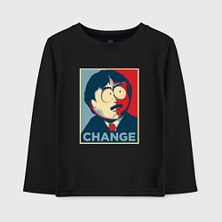 Лонгслив хлопковый детский Рэнди Марш, цвет: черный