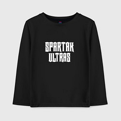 Лонгслив хлопковый детский SPARTAK ULTRAS, цвет: черный