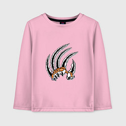 Лонгслив хлопковый детский Killer Tiger, цвет: светло-розовый