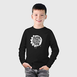 Лонгслив хлопковый детский Blink 182, логотип, цвет: черный — фото 2