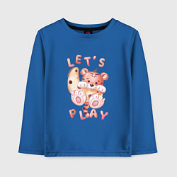 Детский лонгслив Тигренок lets play