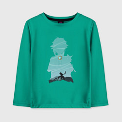 Лонгслив хлопковый детский Xiao Сяо, цвет: зеленый