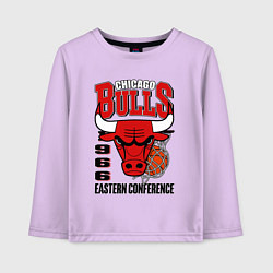 Лонгслив хлопковый детский Chicago Bulls NBA, цвет: лаванда