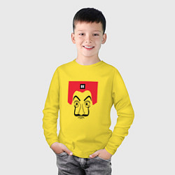 Лонгслив хлопковый детский De Papel Dali, цвет: желтый — фото 2