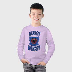 Лонгслив хлопковый детский HUGGY WUGGY ХАГГИ ВАГГИ, цвет: лаванда — фото 2