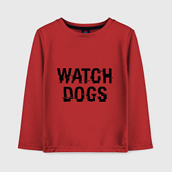 Лонгслив хлопковый детский Watch Dogs, цвет: красный