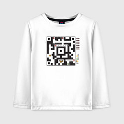Лонгслив хлопковый детский Battle Code, цвет: белый