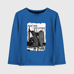 Лонгслив хлопковый детский YOUR TIME TO REPENT, IS OVER DARKEST DUNGEON, цвет: синий