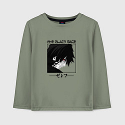 Лонгслив хлопковый детский Хвост Феи Fairy Tail, Зереф Zeref, цвет: авокадо