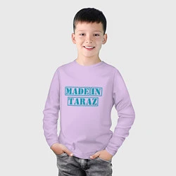 Лонгслив хлопковый детский Тараз Казахстан, цвет: лаванда — фото 2