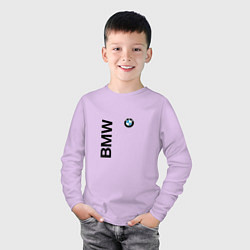 Лонгслив хлопковый детский BMW ато супер, цвет: лаванда — фото 2