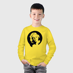 Лонгслив хлопковый детский Зачётная чувиха!, цвет: желтый — фото 2