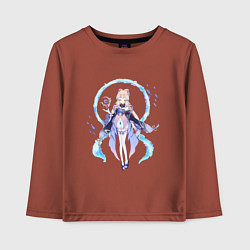 Лонгслив хлопковый детский Кокоми в деле, цвет: кирпичный