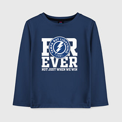 Лонгслив хлопковый детский Тампа Бэй Лайтнинг Tampa Bay Lightning FOREVER NOT, цвет: тёмно-синий