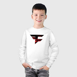 Лонгслив хлопковый детский Faze Clan 202223, цвет: белый — фото 2