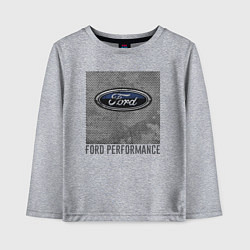 Лонгслив хлопковый детский Ford Performance, цвет: меланж