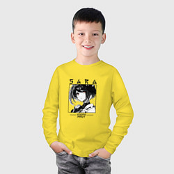 Лонгслив хлопковый детский Сара Кудзе, Genshin Impact, цвет: желтый — фото 2