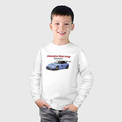 Лонгслив хлопковый детский Honda Racing Team!, цвет: белый — фото 2