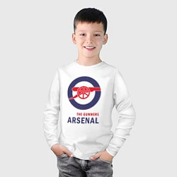 Лонгслив хлопковый детский Arsenal The Gunners, цвет: белый — фото 2
