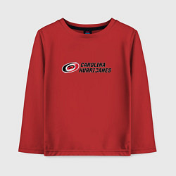 Лонгслив хлопковый детский Carolina Hurricanes Каролина Харрикейнз, цвет: красный