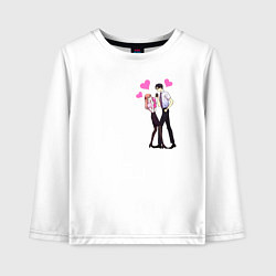 Лонгслив хлопковый детский Момосэ & Нифудзи, цвет: белый